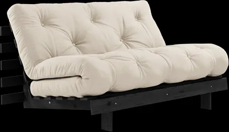 Karup Design Roots Sovasofa Med Roots Madras 140x200 Beige/Sortlakeret